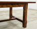 Monumental Country French Walnut Farmhouse Trestle Dining Table