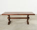 Country French Oak Farmhouse Trestle Dining Table