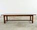 Monumental Country French Walnut Farmhouse Trestle Dining Table