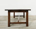 Monumental Country French Walnut Farmhouse Trestle Dining Table