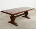 Country French Oak Farmhouse Trestle Dining Table