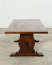 Country English Style Fruitwood Trestle Dining Table