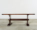 Country English Style Fruitwood Trestle Dining Table