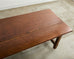 Monumental Country French Walnut Farmhouse Trestle Dining Table