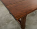 Monumental Country French Walnut Farmhouse Trestle Dining Table