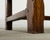 Monumental Country French Walnut Farmhouse Trestle Dining Table