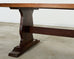 Country English Style Fruitwood Trestle Dining Table