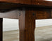 Monumental Country French Walnut Farmhouse Trestle Dining Table