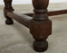 Country English Provincial Oak Farmhouse Trestle Dining Table