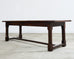 Country English Provincial Oak Farmhouse Trestle Dining Table