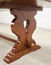Country French Provincial Oak Trestle Farmhouse Dining Table 8 Ft