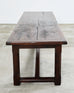 Country English Provincial Oak Farmhouse Trestle Dining Table