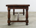 Country English Provincial Oak Farmhouse Trestle Dining Table