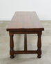 Country English Provincial Oak Farmhouse Trestle Dining Table