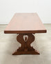 Country French Provincial Oak Trestle Farmhouse Dining Table 8 Ft
