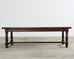 Country English Provincial Oak Farmhouse Trestle Dining Table