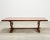 Country French Provincial Oak Trestle Farmhouse Dining Table 8 Ft