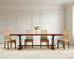 Country French Provincial Oak Trestle Farmhouse Dining Table 8 Ft
