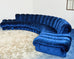 De Sede DS-600 Non Stop Modular Blue Velvet Sofa 38 Elements