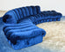 De Sede DS-600 Non Stop Modular Blue Velvet Sofa 38 Elements