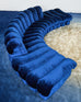 De Sede DS-600 Non Stop Modular Blue Velvet Sofa 38 Elements