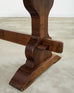 Country French Oak Farmhouse Dining Table Demilune Ends