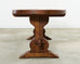 Country French Oak Farmhouse Dining Table Demilune Ends