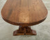 Country French Oak Farmhouse Dining Table Demilune Ends