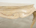 Rococo Style Faux Painted Demilune Console Table