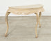 Rococo Style Faux Painted Demilune Console Table