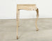 Rococo Style Faux Painted Demilune Console Table