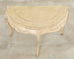 Rococo Style Faux Painted Demilune Console Table
