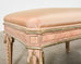 Dennis and Leen Neoclassical Style Painted Parcel Gilt Bench Seat