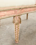 Dennis and Leen Neoclassical Style Painted Parcel Gilt Bench Seat