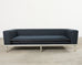 Midcentury Roche Bobois Style Denim Platform Sofa