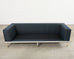 Midcentury Roche Bobois Style Denim Platform Sofa