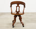 19th Century English Victorian Swivel Captains Desk Chair