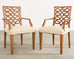 Pair of Dessin Fournir Ribbon-Back Oak Dining Armchairs