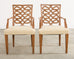 Pair of Dessin Fournir Ribbon-Back Oak Dining Armchairs
