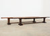 Pair of Charles Dudouyt Attributed French Oak Corkscrew Benches