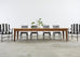 Weathered Country French Provincial Style Pine Harvest Dining Table