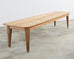 Weathered Country French Provincial Style Pine Harvest Dining Table