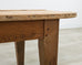 Weathered Country French Provincial Style Pine Harvest Dining Table