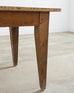 Weathered Country French Provincial Style Pine Harvest Dining Table