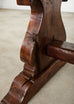 19th Century Country French Oak Farmhouse Trestle Dining Table