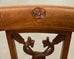 Pair of Napoleonic Empire Style Gondola Chairs with Dolphins