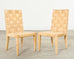 Set of John Hutton for Donghia Block Island Cane Dining Chairs