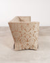 Donghia Shelter-Arm Sofa Fortuny Style Damask Champagne Fabric