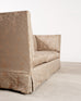 Donghia Shelter-Arm Sofa Fortuny Style Damask Champagne Fabric