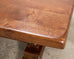Country French Provincial Oak Double Trestle Dining Table 7 Ft